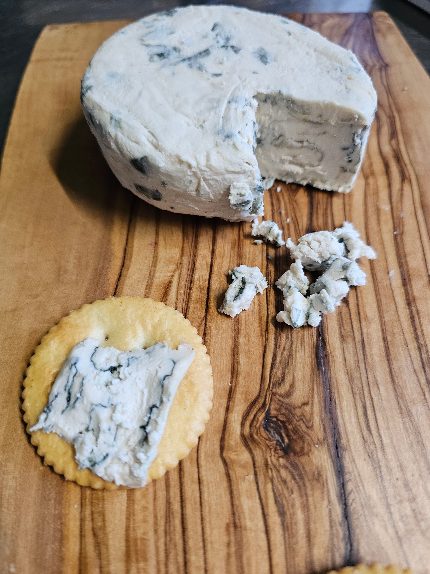 Grove City Blue Cultured Cashew Cheese by Catalyst Creamery 4.5-5.5 oz Weights are approximate